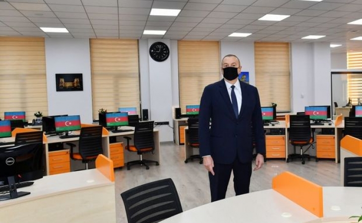 İlham Əliyev Dövlət Agentliyinin yeni binası ilə tanış oldu - FOTOLAR