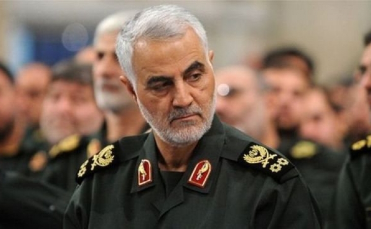 İranda general Qasım Süleymaninin heykəli yandırıldı - VİDEO