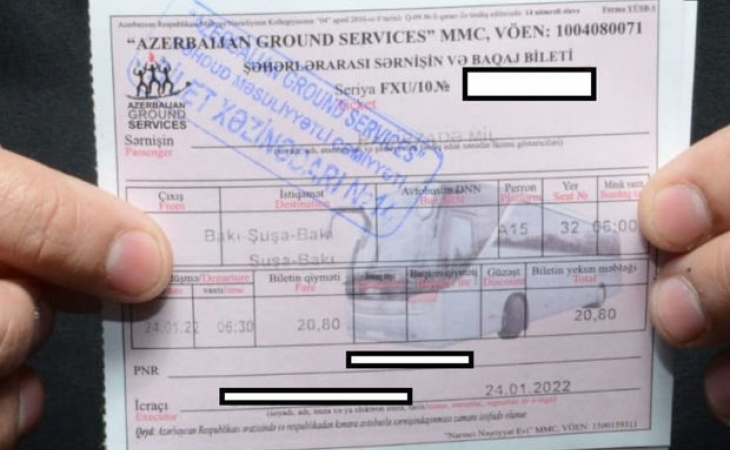 Yanvar-fevral ayları üzrə Şuşaya avtobus biletləri tam satıldı