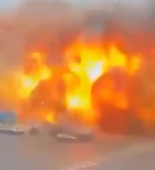 Rusiyanın atdığı raket Ukraynanın Xarkov şəhərinə belə DÜŞDÜ - ŞOK VİDEO