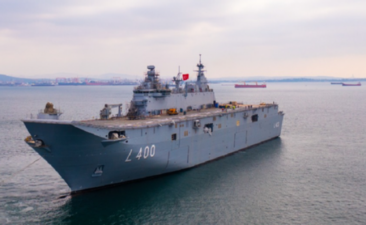 Türkiyənin hərbi donanmasının ən böyük gəmisi xidmətə hazırlanır