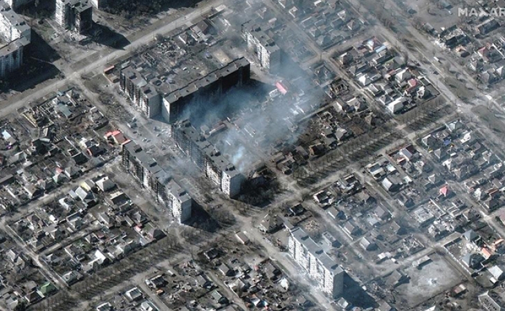 Rusiyanın viran etdiyi Ukraynanın Mariupol şəhərinin PEYK GÖRÜNTÜLƏRİ - FOTO
