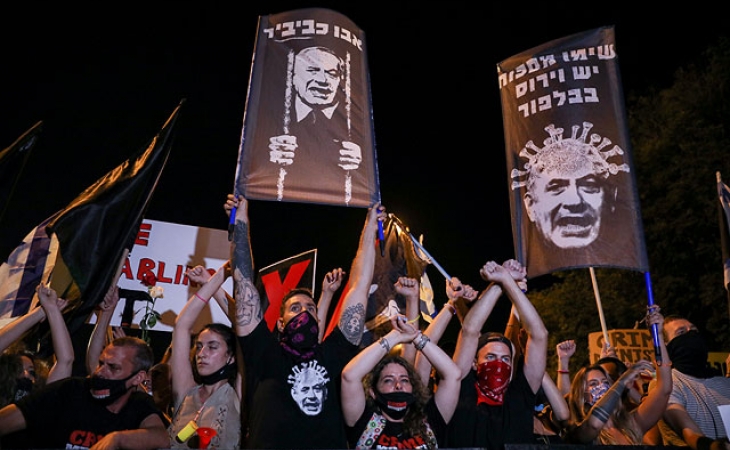 Yerusəlimdə etiraz: Netanyahunun siyasətindən minlərlə narazı. Fotoreportaj