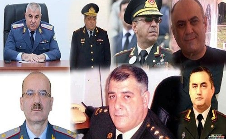 Azərbaycanda həbs edilən generallar - SİYAHI