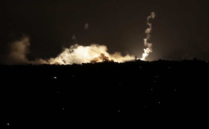İsrail hərbi qüvvələri 100 Həmas hədəfini bombaladı