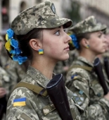 Ukraynada döyüşən azərbaycanlı qadınlar - FOTOLAR
