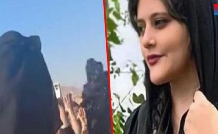 İranda hicaba görə öldürülən gənc qızın dəfnində bütün qadınlar baş örtüyünü çıxardı - VİDEO