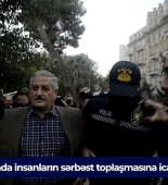 Azərbaycanda insanların sərbəst toplaşmasına icazə verilmir? - Video