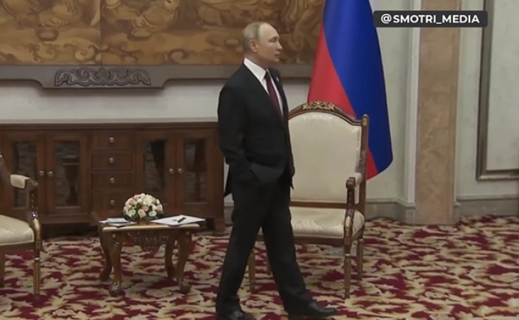 Paşinyan görüşə gecikdi, Putin narazılığını belə hiss etdirdi - VİDEO