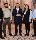 İsrail Prezidenti 19 yaşlı azərbaycanlı hərbçi ilə görüşdü - VİDEO