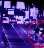 3 gəncin həyatını itirdiyi dəhşətli motosiklet qəzasının görüntüləri YAYILDI - VİDEO