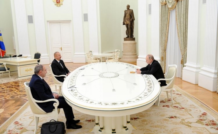 Moskvada Rusiya, Azərbaycan və Ermənistan liderlərinin üçtərəfli görüşü başa çatıb