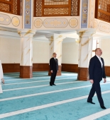 Prezident və birinci xanım məscidin açılışında - FOTOLAR