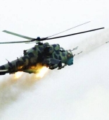 Ukrayna hərbçiləri Rusiyaya məxsus Mi-24 helikopterini məhv edib