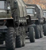 Rostovdan Moskvaya uzanan avtomobil yolunda hərbi texnika yerləşdirilib