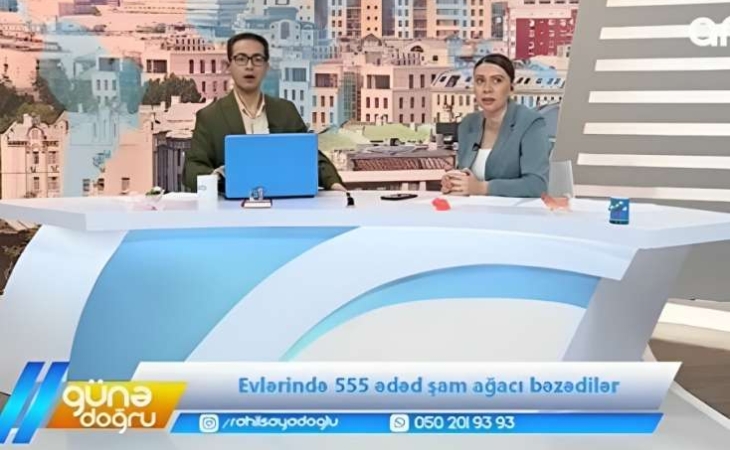 Bakıdakı zəlzələ anı televiziyanın canlı efirində - VİDEO