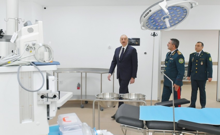 Prezident DSX-nin yeni hərbi hospitalının açılışında İŞTİRAK ETDİ - FOTOLAR