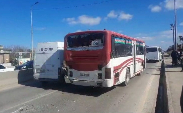 Bakıda avtobus QƏZASI - İkisi uşaq olmaqla 7 nəfər... + VİDEO