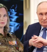 Putinin hərbi forma geyinən qadınla dialoqu GÜNDƏM OLDU - VİDEO