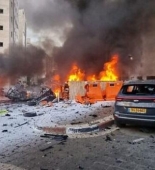 İsraildə bomba yüklü avtomobil partladıldı - Video