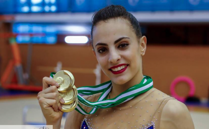 İsrail gimnastı Lina Aşram Avropa çempionatında qızıl medal qazandı