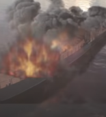 İsrail Rusiya gəmisini vurduğu kadrları yayımladı - VİDEO