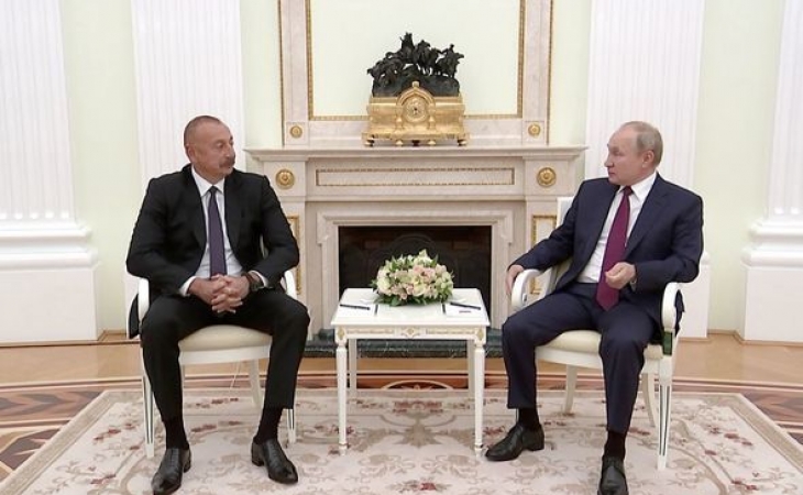 İlham Əliyev Moskvada Putinlə görüşdü - YENİLƏNİB + FOTO/VİDEO