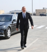 Prezident “Kəlbəcər” tankerinin istismara verilməsi mərasimində - FOTOLAR