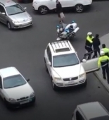 Bakıda polislə sürücü arasında insident - ANBAAN VİDEO