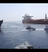 ABŞ və İran arasında DƏNİZ DÖYÜŞÜ - Oman dənizindən YENİ VİDEOKADRLAR