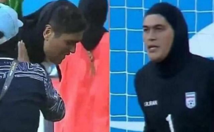 İranın qadınlardan ibarət futbol komandasının qapıçısı kişi çıxdı – ŞOK FOTOLAR