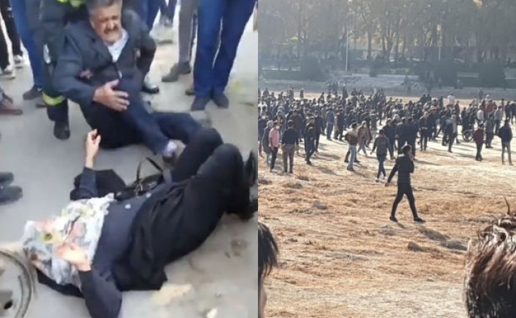 İran polisi etirazçıları qətlə yetirdi - VİDEO